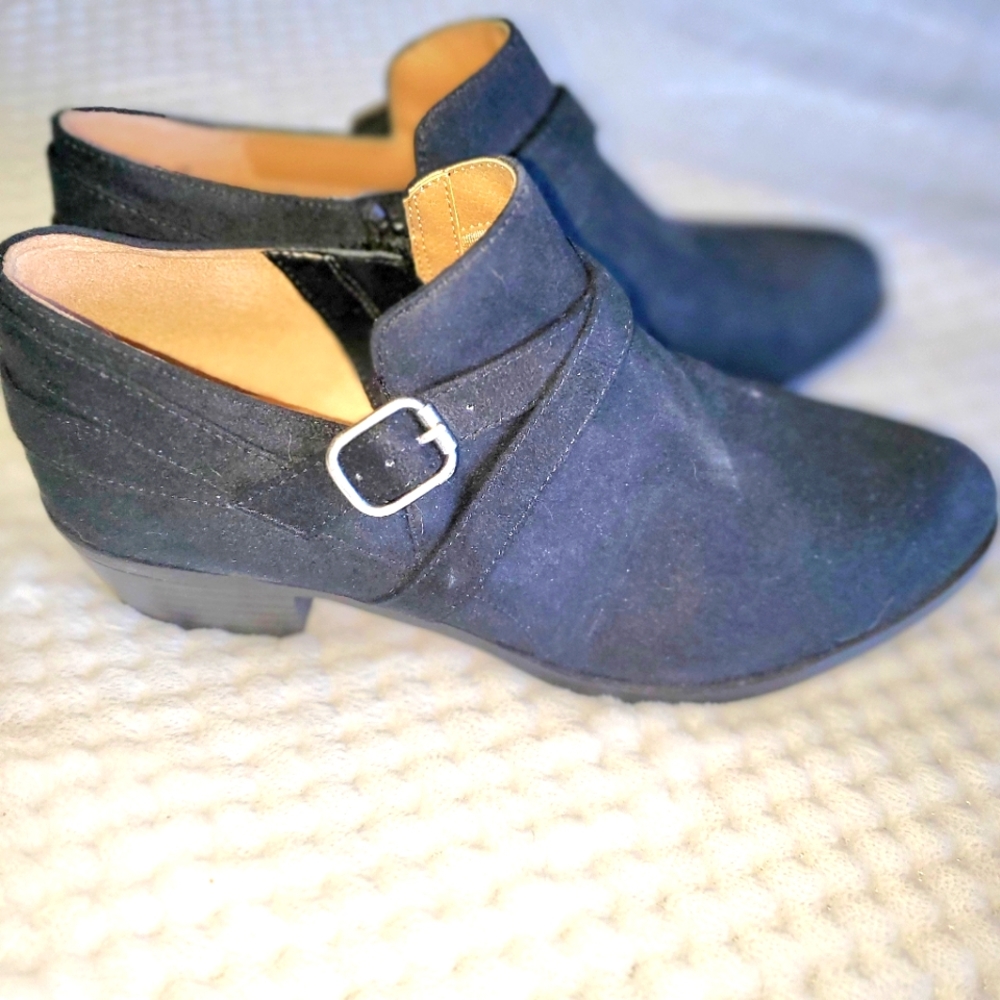 Life Stride Flex black ankle boots Women Size 7.5